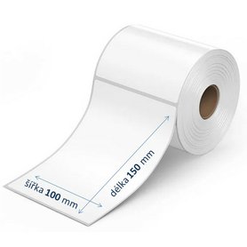 100 x 150 etikety v roli, bez perforace za etiketou