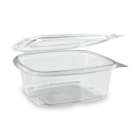 Miska hranatá průhledná s integrovaným víčkem (PET) 1000 ml (50 ks/ bal.)