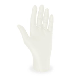 Rukavice latexové, nepudrované, bílé, vel. L (100 ks/ bal.)