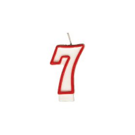 Svíčka číslová "7" 75 mm (1 ks)