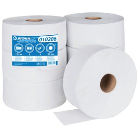 Toaletní papír JUMBO 23, 2 vr., 75% bělost (6 ks/ bal.)