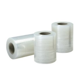STRETCH fólie fixační ruční - granát, 100 mm / 23 my - 150 % průtažnost / 110 - 250g  / TRANSPARENT